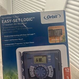 Easy-Set Logic 12-Station Sprinkler Timer - Blue